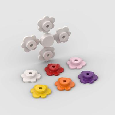Small Particles Hexagonal Small Flowers Compatible Spare Parts Treehouse Plants Garden Decorations Plum Blossom Building Block Toys