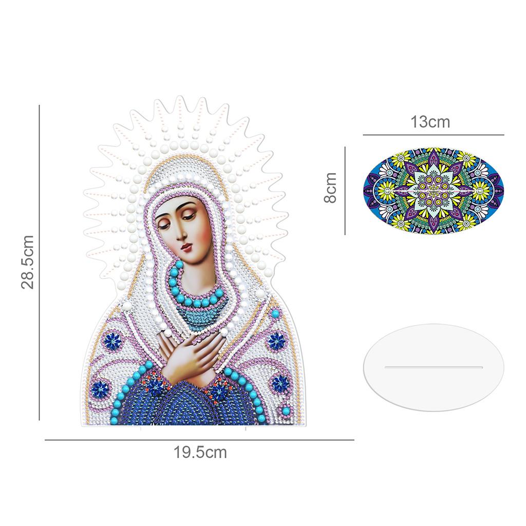 Painting by Numbers Kit Arts Craft Special Shape Rhinestones Cross Stitch Kits,
