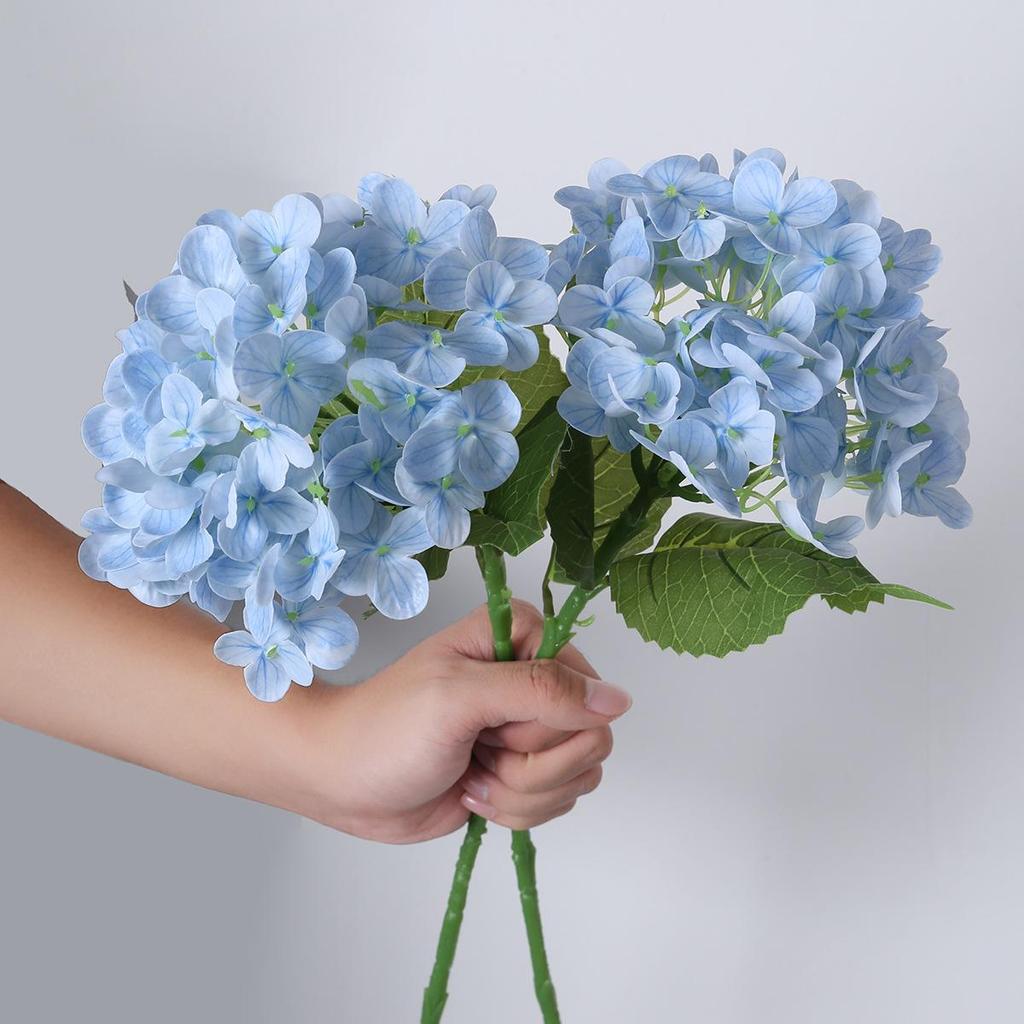 3D Hand-Feel Hydrangea, 72 Petal Simulation Flower for Hotel Decor, Floral Art, Wedding Arrangements