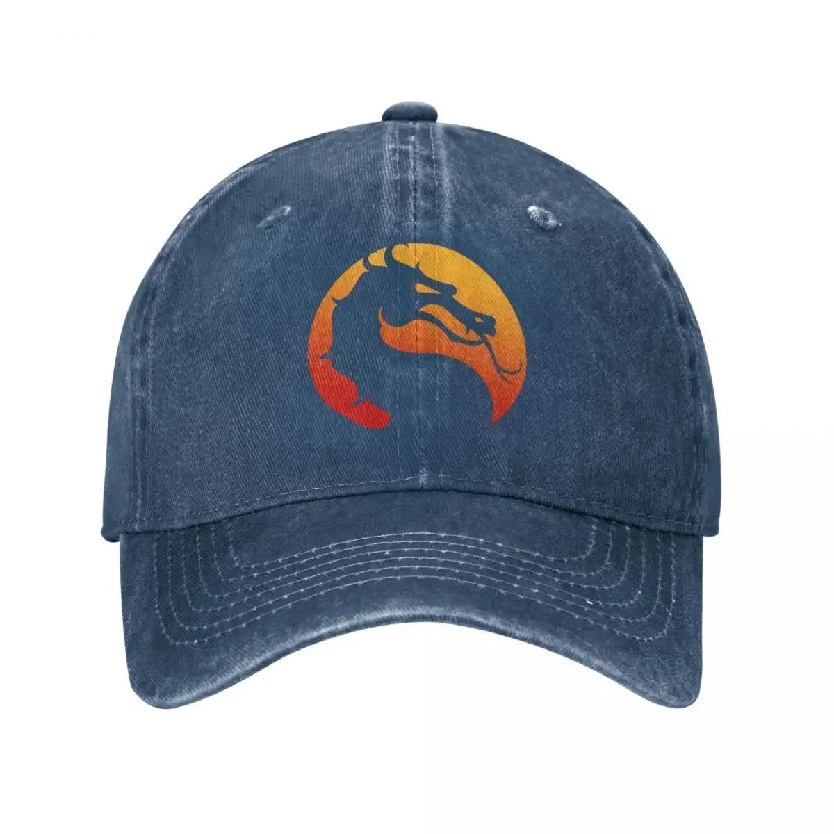 

Mortal Kombat Logo Mk11 Game Baseball Cap Distressed Cotton Headwear Unisex Style Outdoor Activities Unstructured Soft Caps Hat One Size