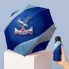 Crystal Palace Football Pattern Printed Mini 5 Folds 8 Ribs Compact Umbrella Windproof Waterproof Lightweight Portable Folding