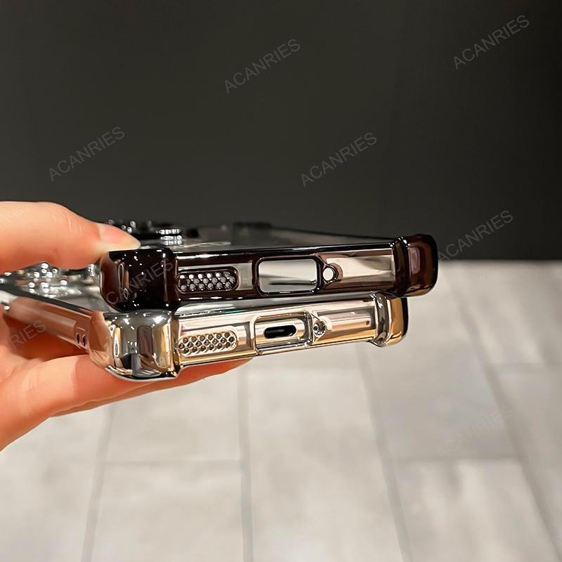 Glitter Silicone Phone Case with Iridescent Metallic Lens Frame for infinix HOT 60 5G 60i Pro Pro+ 50 4G 50i 40 40i 30i NFC 30 Play