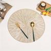 1PC Round Placemats Dining Table Mats Kitchen Hollow Out End Table Decoration Mat