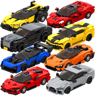 2024. aasta kuum MOC-kiirusega linnaautode tšempion, klassikaline superauto, ehitusplokid, tellistest võidusõidu supertehnika, loominguline garaaži meisterdamise komplekt