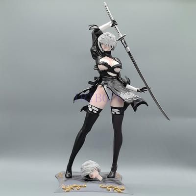 33cm 2B Pod 042 YoRHa No. 2 Typ B 1/6 Zwei Köpfe Ver Japanischer Anime PVC Actionfigur Spielzeug Spiel Sammelmodell Puppe