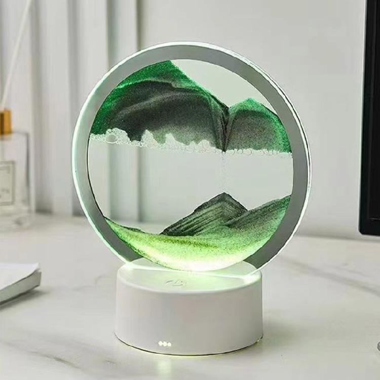 DynamicSand Lamp, Captivating Desk Decor, USB/Battery Operated Sand Art Lamp