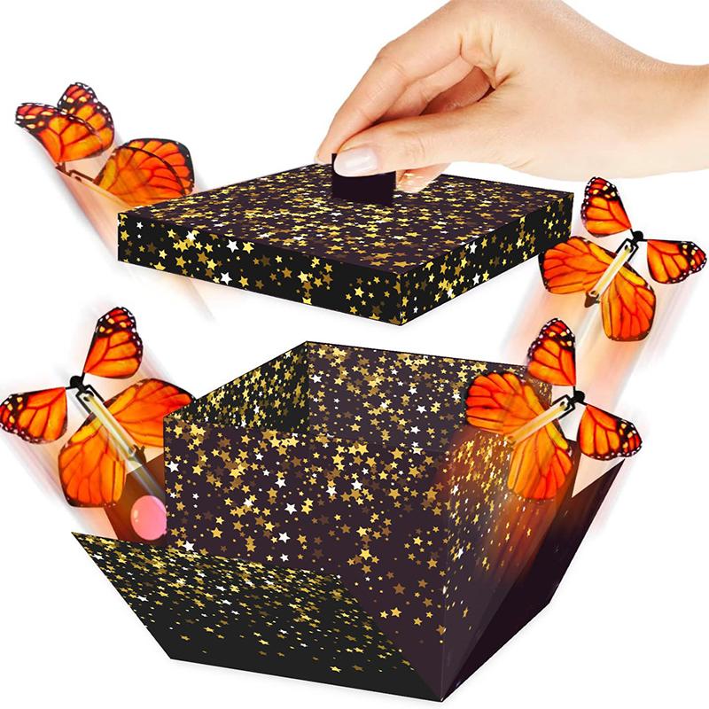 Flying Butterfly Surprise Box Exploding Gifts Box With Butterflies Butterfly Surprise, Diy Pop Up For Birthday Mothers Day