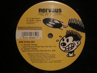 12inch Record KIM ENGLISH - Higher Things NE203851 Nervous Records 2000 US Dance & Electronica Used