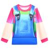 19758 Kids Boys Girls Rainbow Roblox Printed Casual Long Sleeves T-Shirt Pants Trousers Clothes Sets