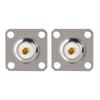 2PCS UHF Female SO239 4 Hole Socket Panel Chassis RF Coaxial Adapter Connector