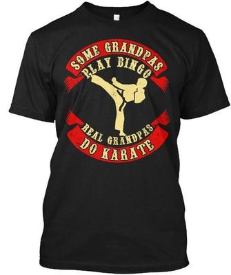 Opa Karate Manche Opas spielen Bingo Echte Do T-Shirt Hergestellt in den USA S bis 5XL