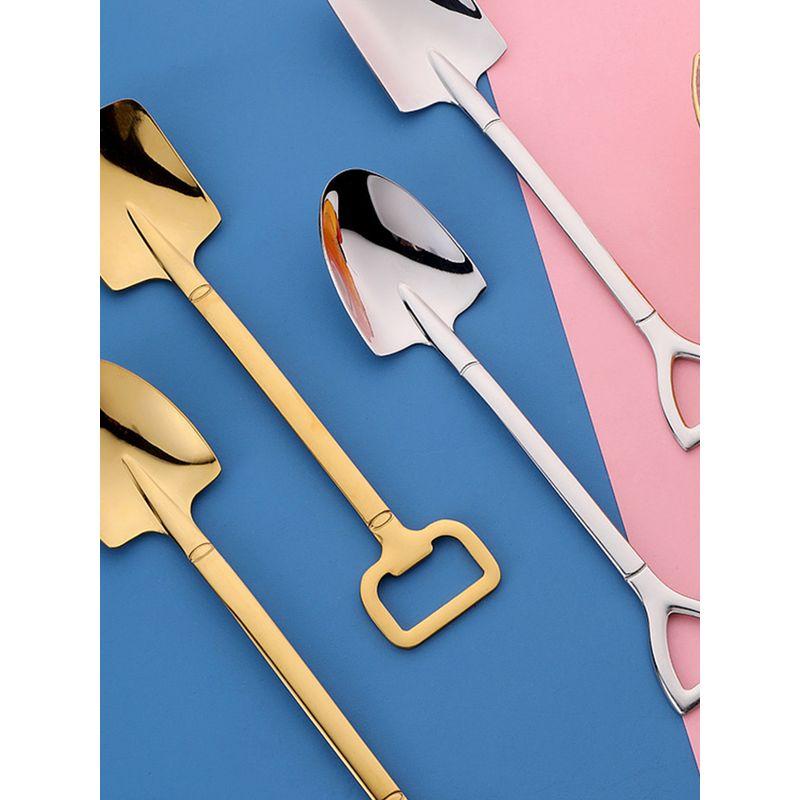 Jojo's L. Pd.Pick. Creative Shovel-Shaped Spoon 304 Stainless Steel Spoon Ice Cream Dessert Spoon | Choose Carefully.