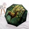 1 PC Automatic Folding Umbrella - Forest Deer Pattern, Portable & Foldable Design with 8 Ribs, Christmas Birthday Gifts