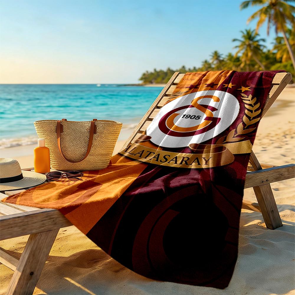 Galatasaray Beach Towel High Absorbency & Quick-Dry Comfortable Lightweight Perfect for Traveling Yoga Camping and Swimming