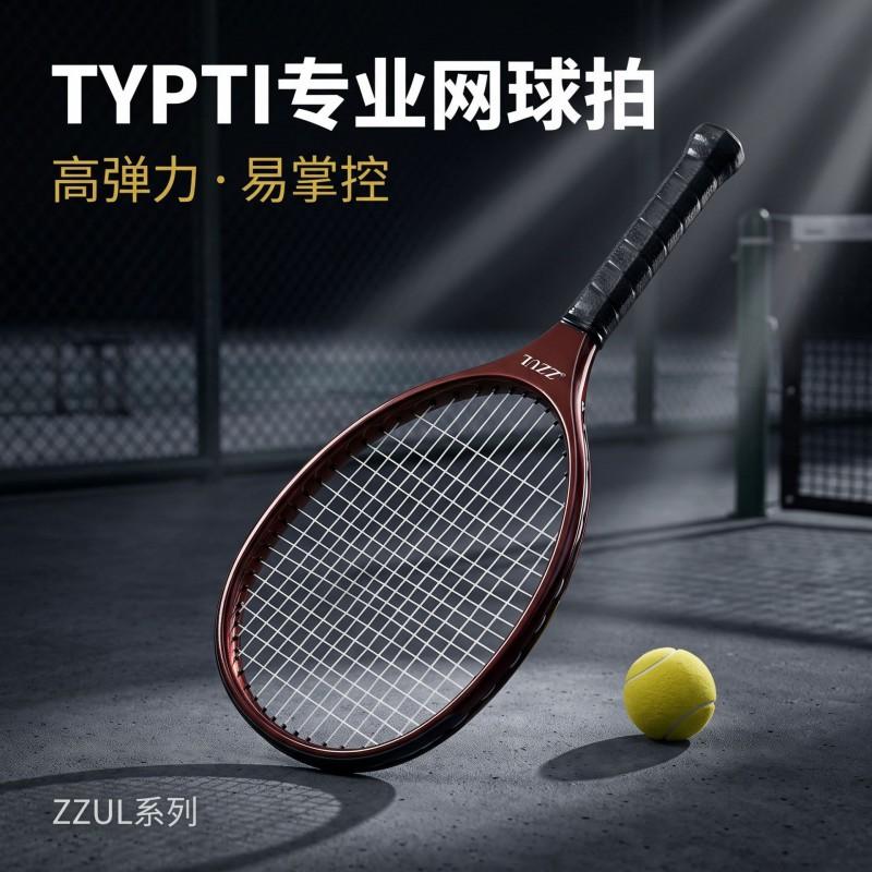 ZZUL Full Carbon Tennis Racket Professional Competition Level Advanced Players