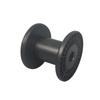 Black Plastic Wire Spool - Industrial Anti-Loosening, Large Capacity, Rubber Shaft