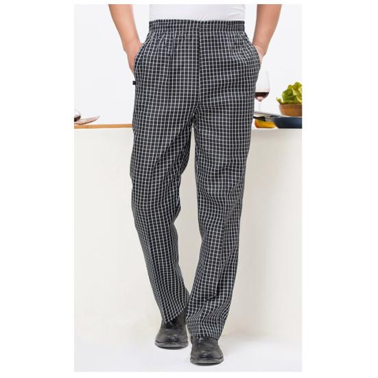 Pantalon Long de Travail pour Homme à Rayures Plaid Imprimé Chili Hôtel Restaurant Cuisine Chef