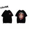 2023 Summer Loose Fit Hip-Hop Graphic Tee for Men - Trendy Euro-American Style, Short Sleeve, Ideal for Teens and Students