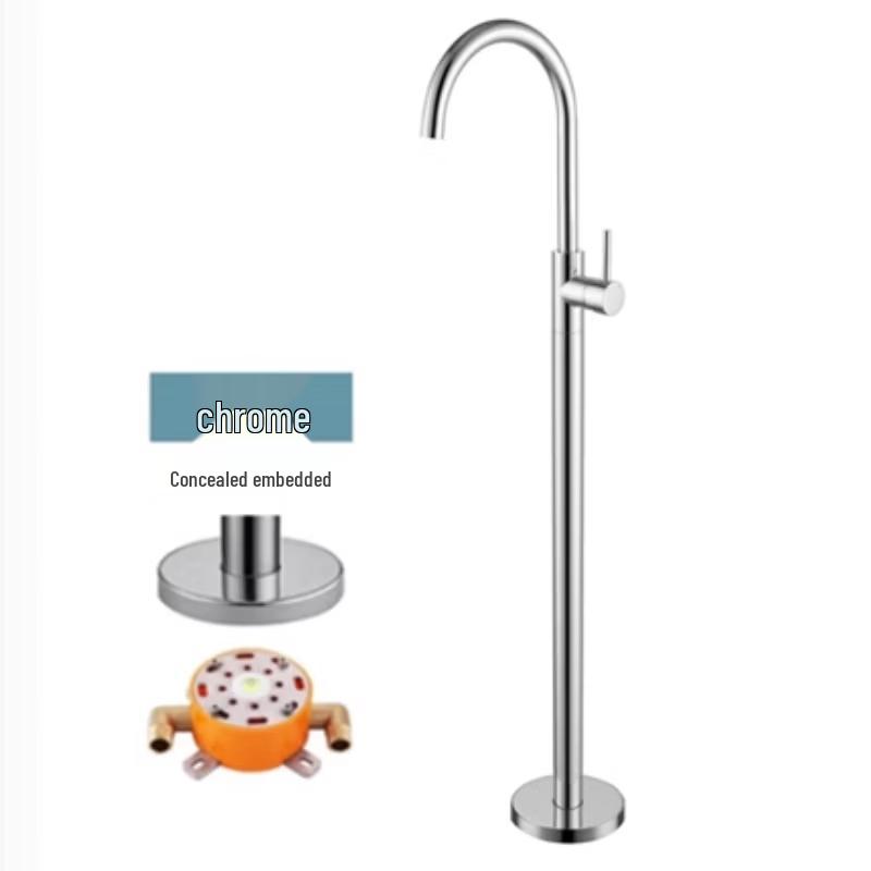 TLXT Floor-Mounted Bathtub Faucet and Concealed Shower System