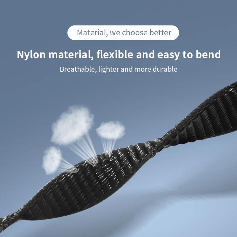 Nylon Loop for Mi Band 9 8 10 Bracelet SmartWatch Wristband Correa Replacement sport pulsera watchband xiaomi Miband9 NFC Strap