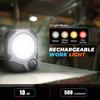 Built-in Battery Rechargeable Portable Lanterns With Magnetic/Hook Multifunctional Outdoor Camping Emergency Working Flashlight
