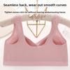 Amningbehå i Plusstorlek med Knäppning Framtill och V-ringning Andningsbar, Sidostödjande, Bygelfri Lämplig för Mödrar i Medelåldern