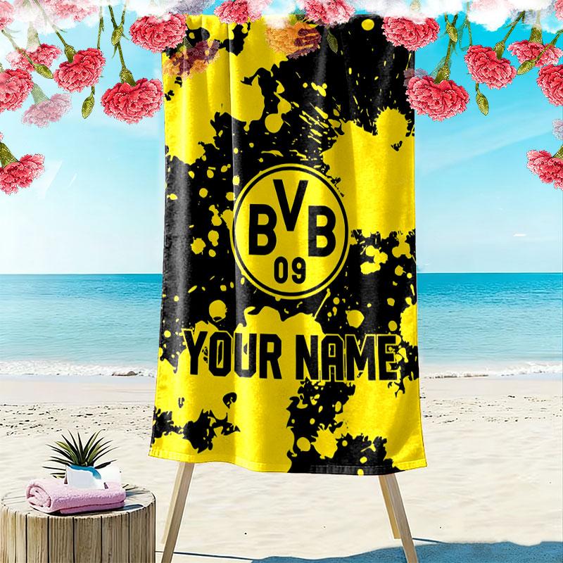 Custom Bvb Print Beach Towel, Large Soft Quick Dry Towel for Beach Camping Swimming