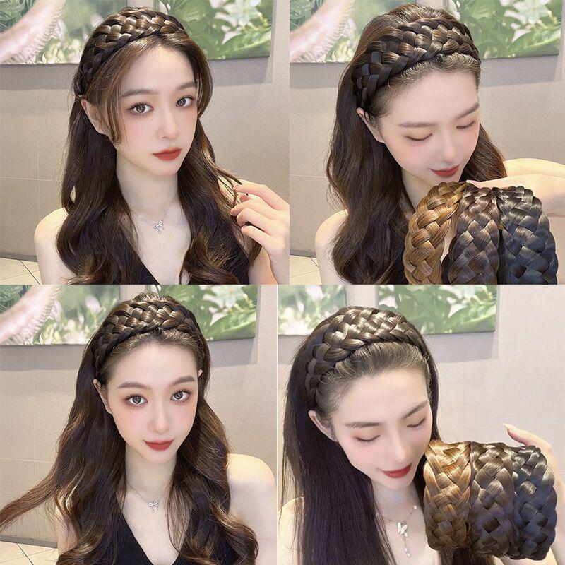 Fishbone Braid Five-Strand High Crown Invisible Hair-Enhancing Headband