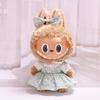 38cm Labubu Plush Doll Casual Outfit Set with Hat (Clothes Only)