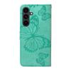 For Samsung Galaxy S25 FE Wallet Case Floral Butterfly Imprinted Leather Phone Cover Stand