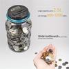 Clear Coin Saver, Battery Operated Money Bank, Large Bucket Savings Box for Teenagers and Adults, Christmas Gift