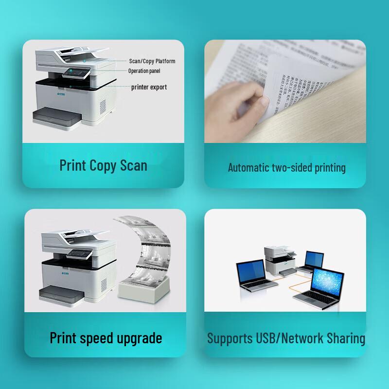 LANXUM GM6230dn A4 Monochrome Laser Multifunction Printer CN Plug (adapter Included)