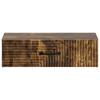 Wall Mounted Side Table Smoked Oak Wood Based Material