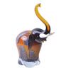 Handmade Elephant Figurine Artisanal Glass Elegant Decor Reflective for