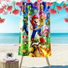 Super Bros Print Beach Towel, Large Soft Quick Dry Towel for Beach Camping Swimming