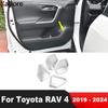For Toyota RAV4 RAV 4      2024 Car Inner Door Audio Speaker Cover Trim Stereo Loudspeaker Frame Accessories