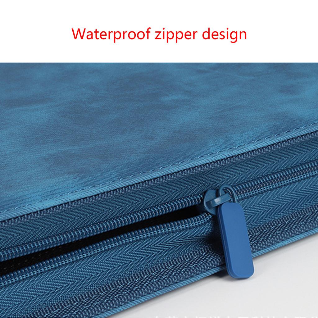 Waterproof 9-Pocket Trading Card Album Folder Side Loading Pocket Binder Leather Small Coins Collection Book Durable