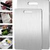 Non-Slip Stainless Steel Cutting Board - Large, Anti-Mold & Antibacterial, Thickened for Durability