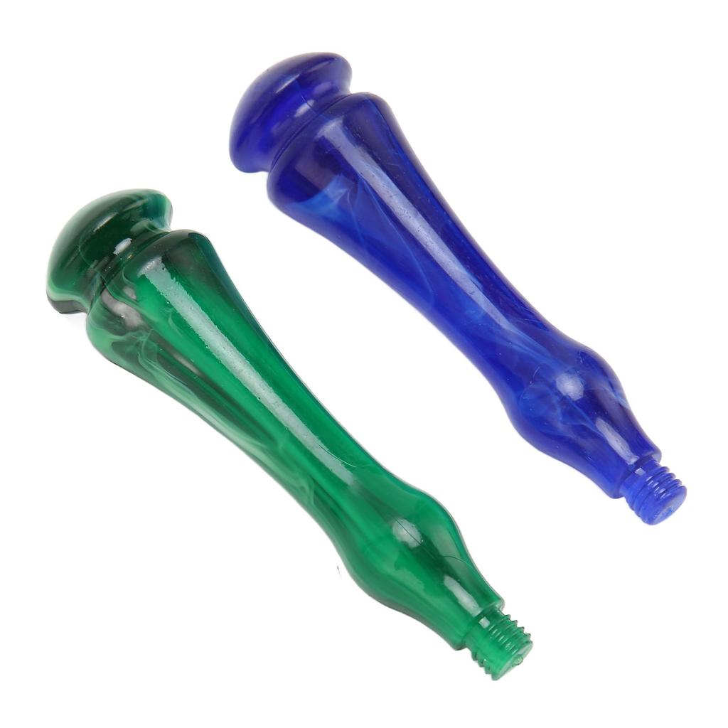2pcs Stamp Handle Replacement Smoothly Polished Ergonomic Resin Wax Sealing Handle with Handle Screw