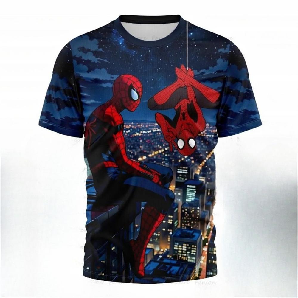 Men Marvel Superhero Spider-Man 3d T-Shirt For Casual Summer Use Quick-Drying Breathable Comfortable Short Sleeve Tops Clothing
