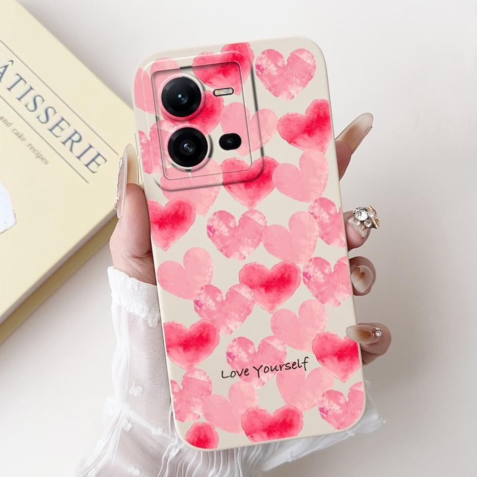 For Vivo V25 5G Case Vivo V25e V2201 V2202 New Fashion Candy Painted Cover Soft TPU Phone Case For Vivo V25e V 25 E VivoV25 Bags