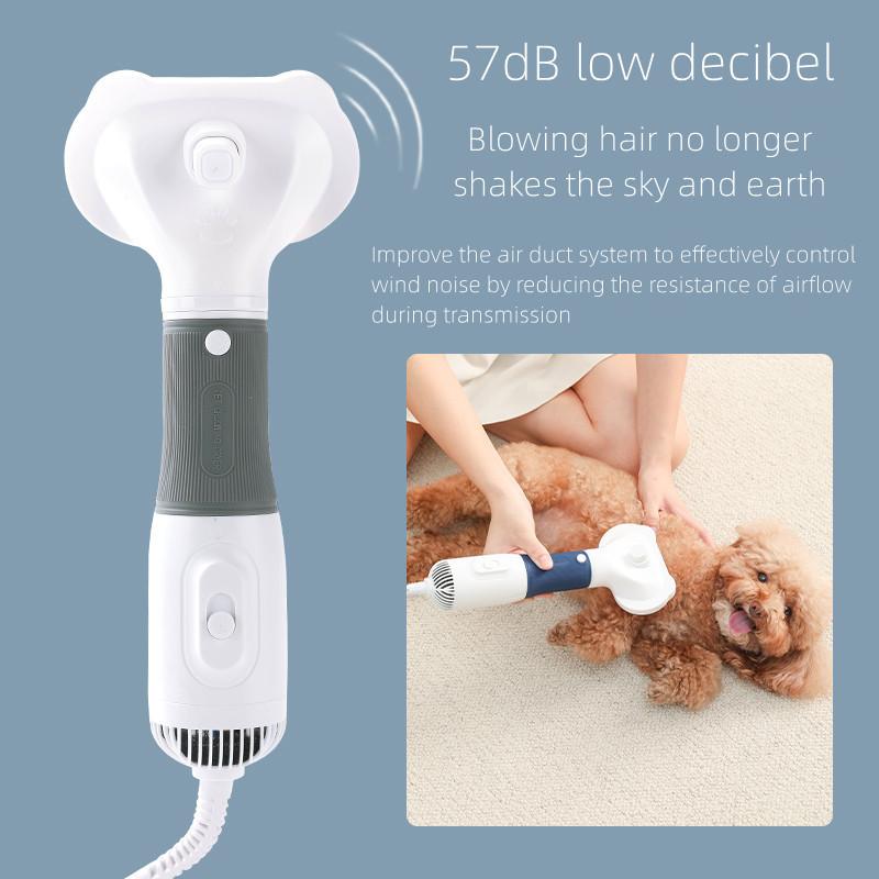 Multi Function Pet Dryer Household Low Noise Pet Blow Drying Comb Portable Cat & Dog Grooming Blower