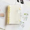 A6 Colorful 6Hole Double Button Binder Notebook Cover with Inner Diary Agenda Planner Paper Cover School Stationery