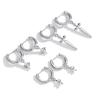 Kreuz Ohrringe, Zirkonia Inlaid Ohrringe, Gerade Nadel Iris Kreuz Blume Ohrstecker Trend Männer und Frauen Ohrlöcher