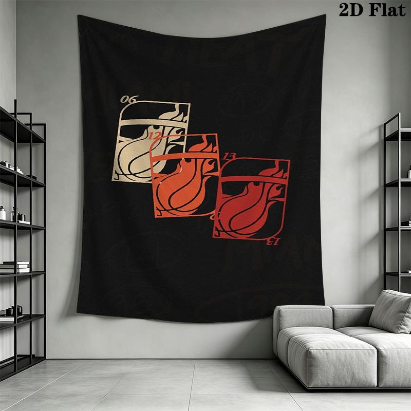 Miami Heat Fire Passion Threepiece Set 1 Duvet Cover 2 Pillowcase Without Core Bedding Set Christmas Birthday Gift