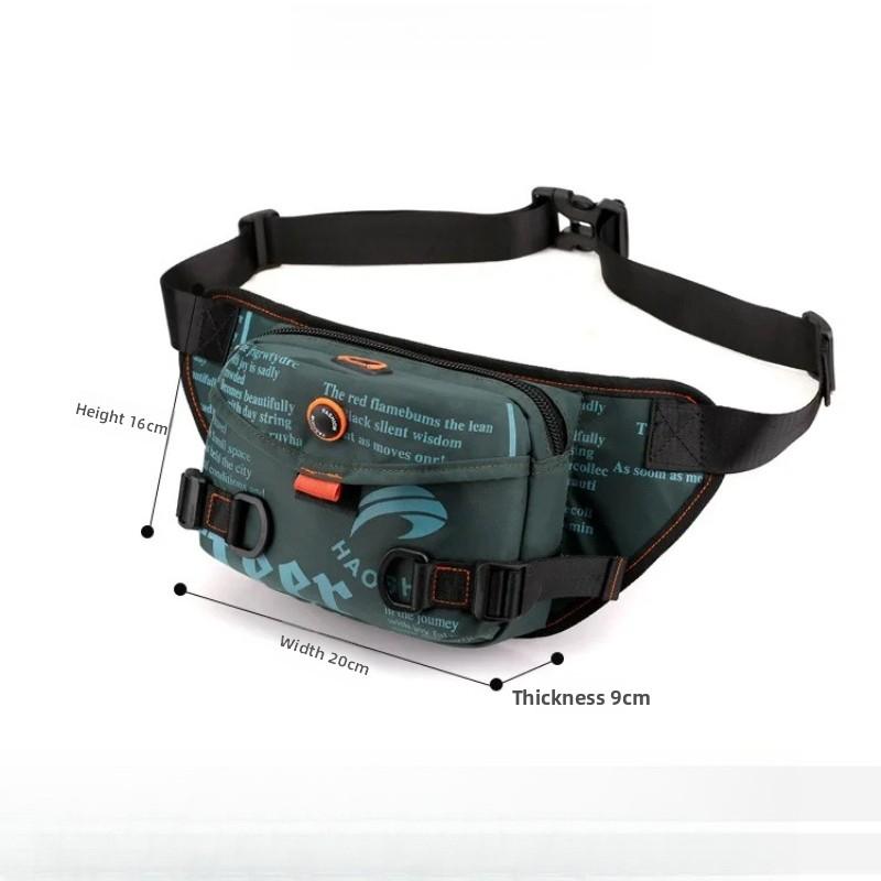 Travel Men's Multi-functional Handbag Waterproof Outdoor Sports Chest Bag Shoulder Bag Portable Waist Pack Crossbody