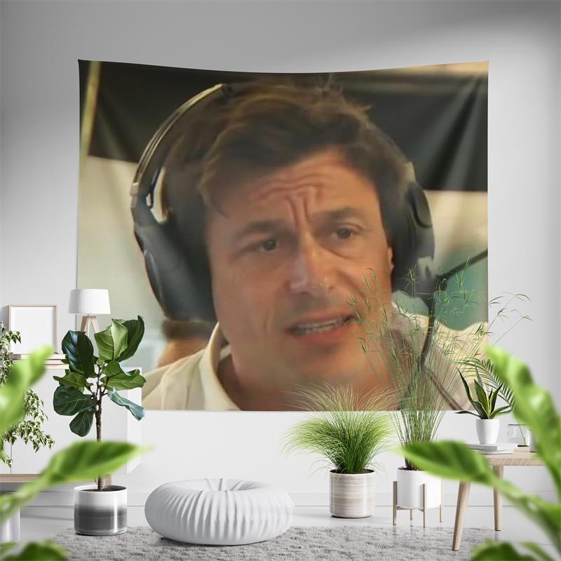 Aertemisi Смущенный Тото Вольфф Гобелен Настенное Панно Искусство для Спальни Гостиной Общежития Вечеринки Задний Фон Домашний Декор 74x94cm(29x37in)