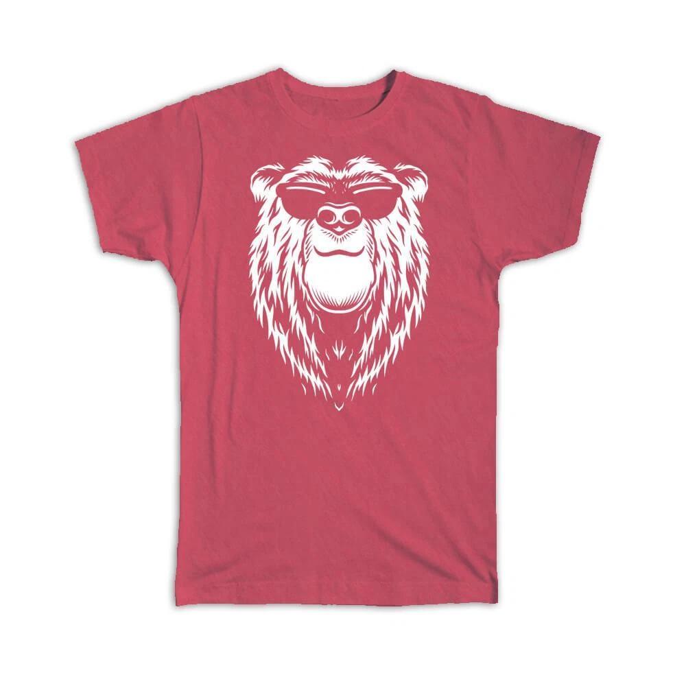 Gift T-Shirt : Polar Bear Sunglasses Wild Animal Lover For Father Birthday M