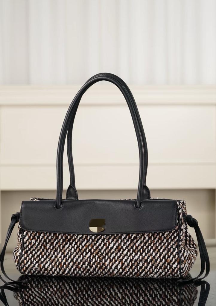 Instagram Influencer Style Diamond Checkered Large-capacity Shoulder Bag Commuting Versatile Handbag, New Women's Bag