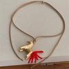 Fashionable Horse Chain Tassels Pendant Necklaces Adjustable Long Chain Party and Daily Wear Elegant Long Tassels Necklace